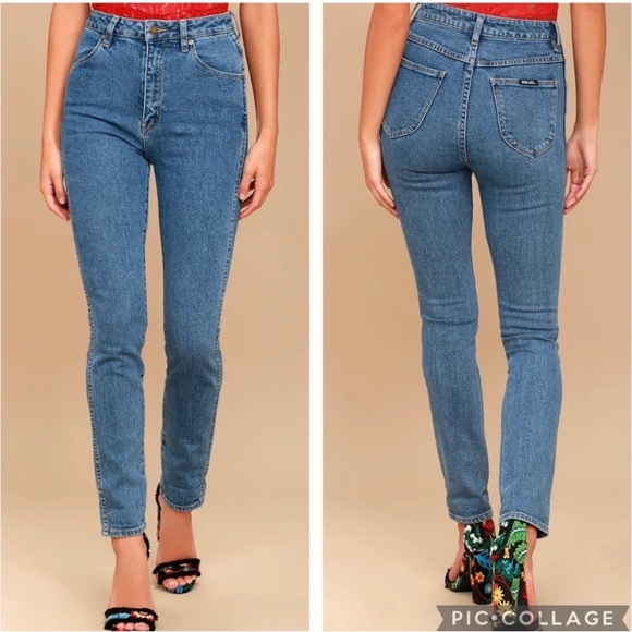 Rollas Dusters Medium Wash High-Waisted Jeans - Picture 3 of 3